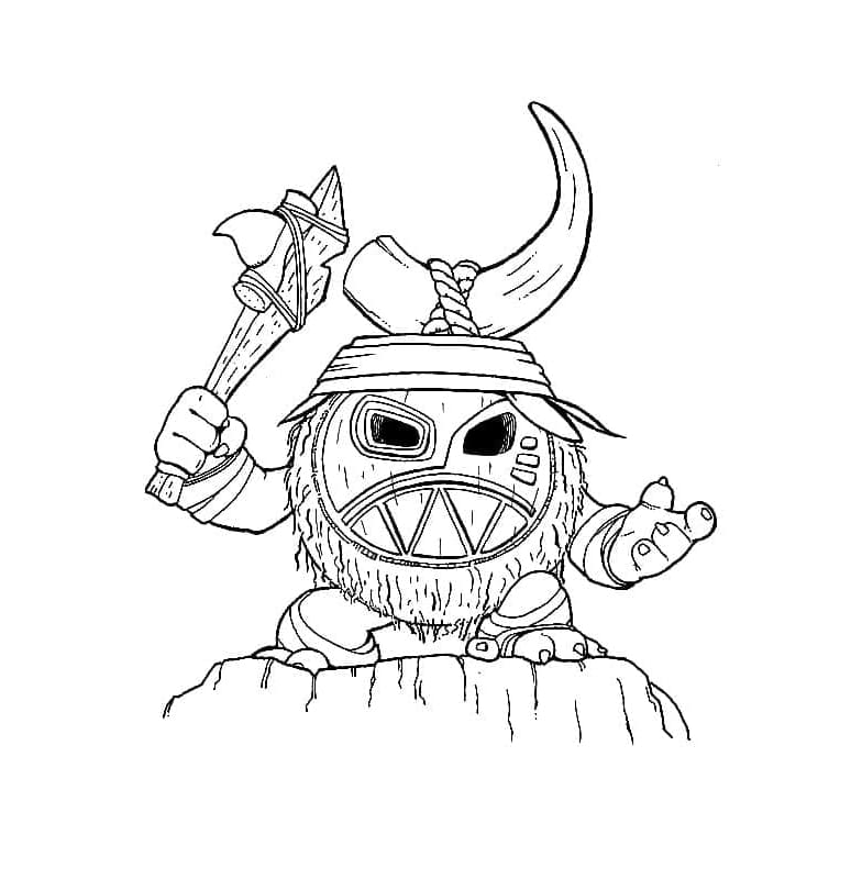 Kakamora from Disney Moana Free For Kids Coloring Page