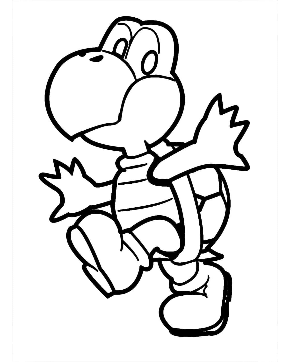 Koopa Cuteness Coloring Page