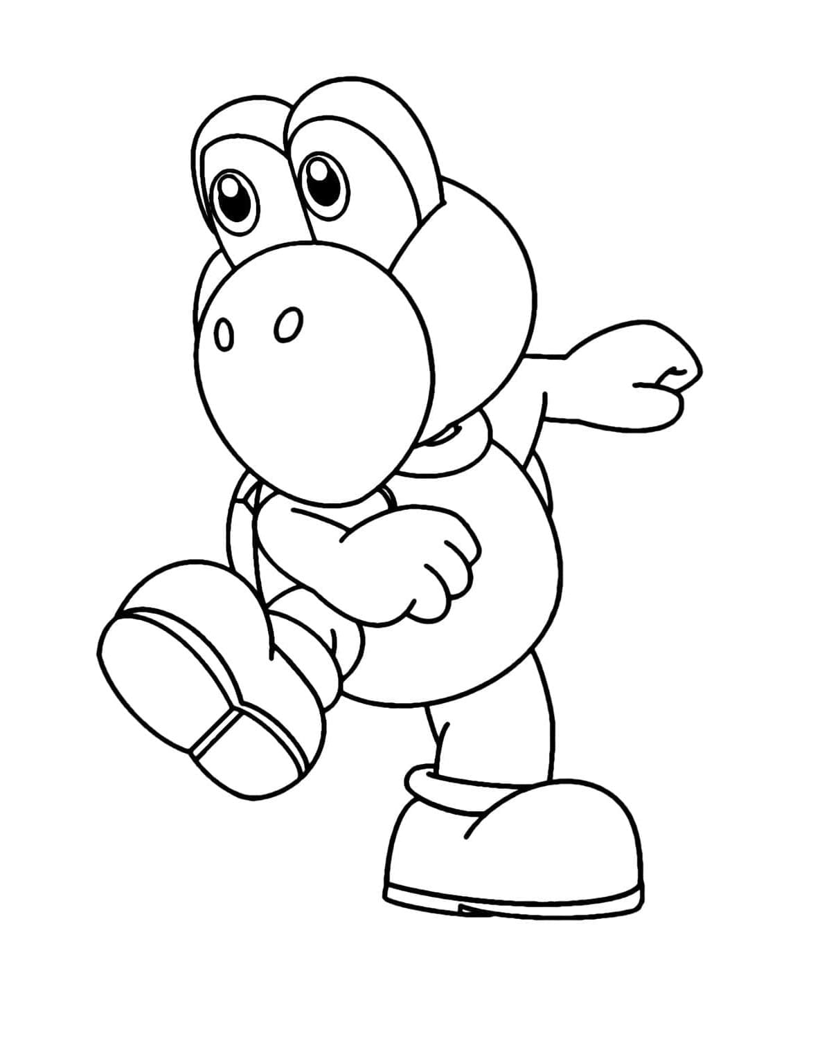 Koopa Kourier Coloring Page