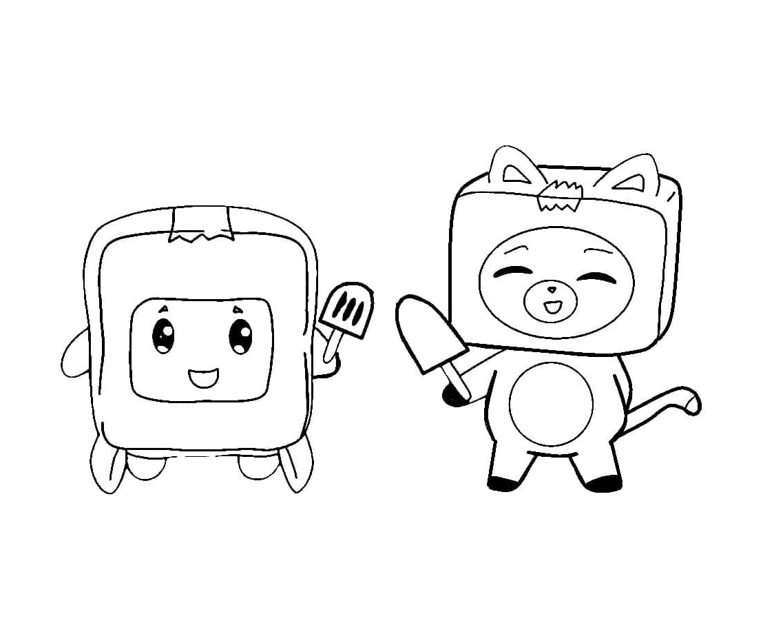 LankyBox Entertainment Coloring Page