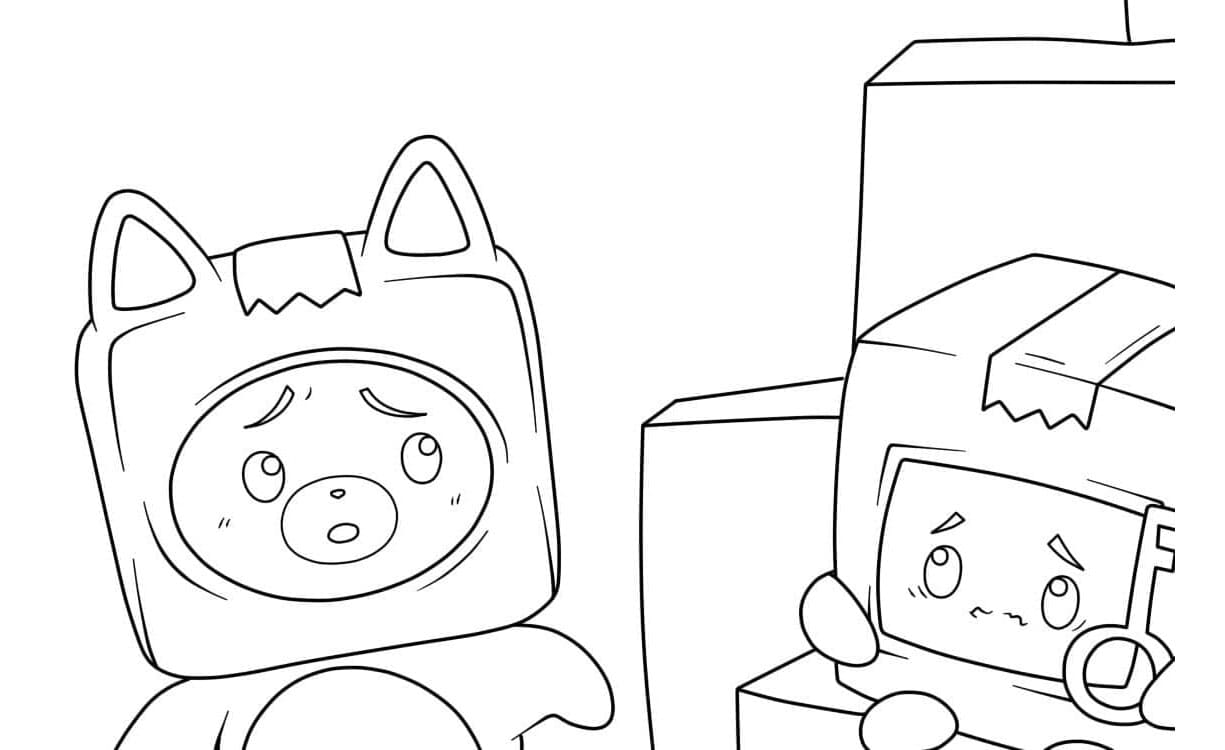 LankyBox Fun Filled Frenzy Coloring Page