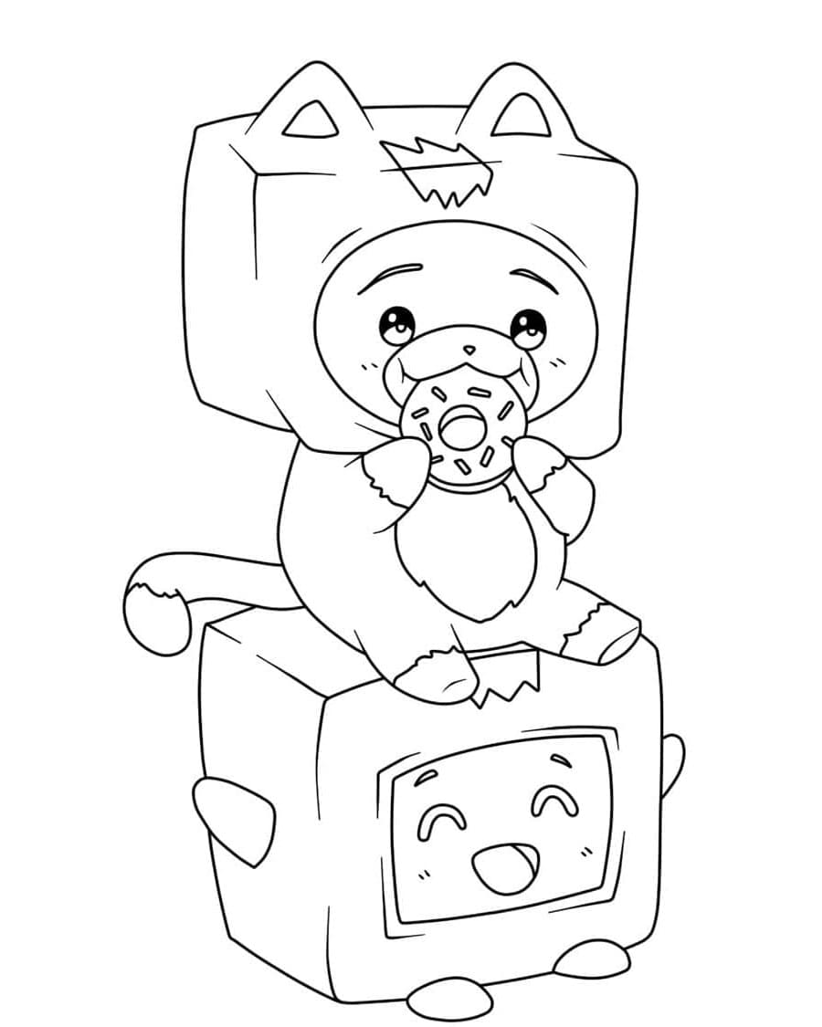 LankyBox Playful Adventures Coloring Page