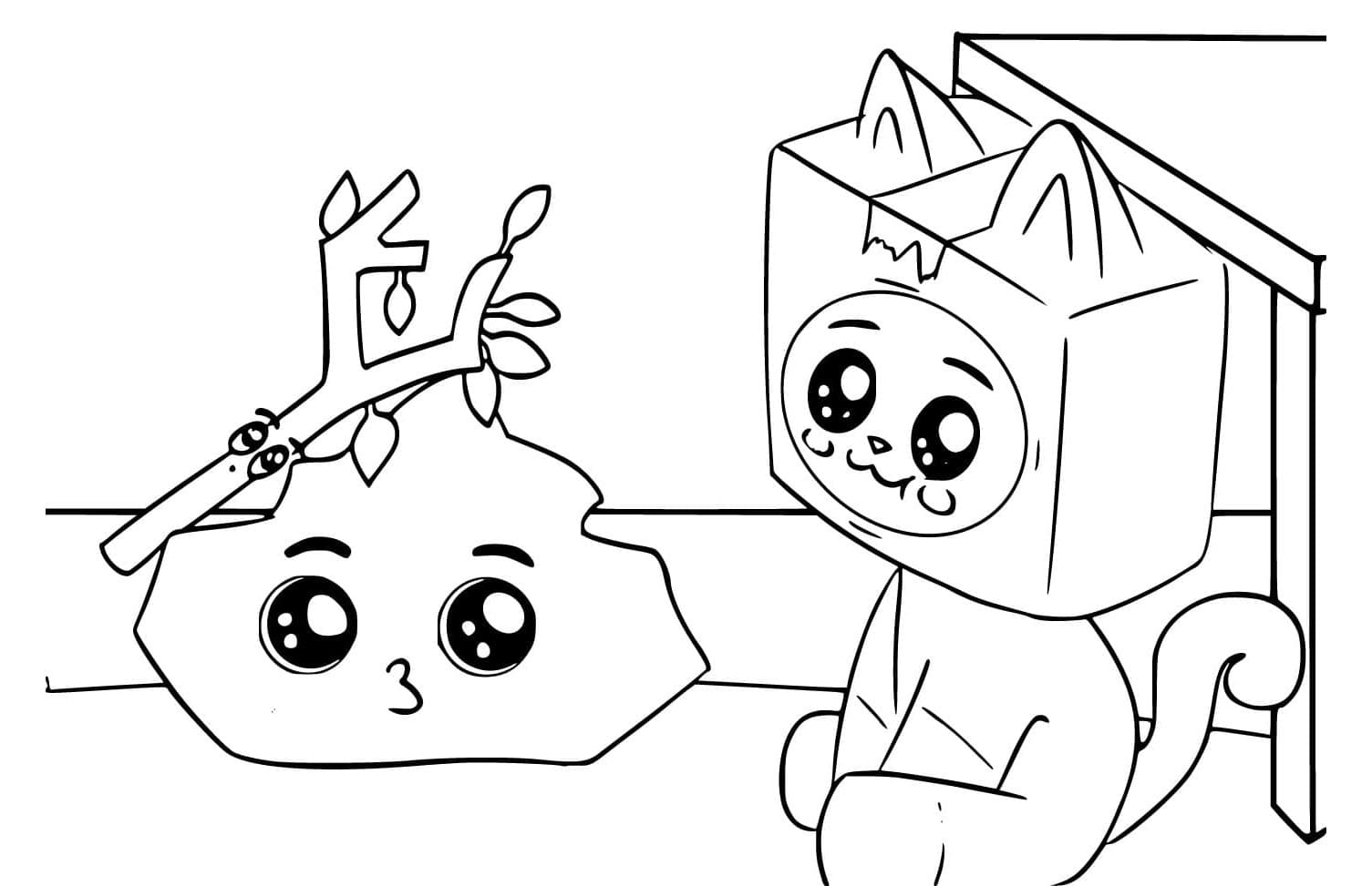 LankyBox Quirky Crew Adventures Coloring Page