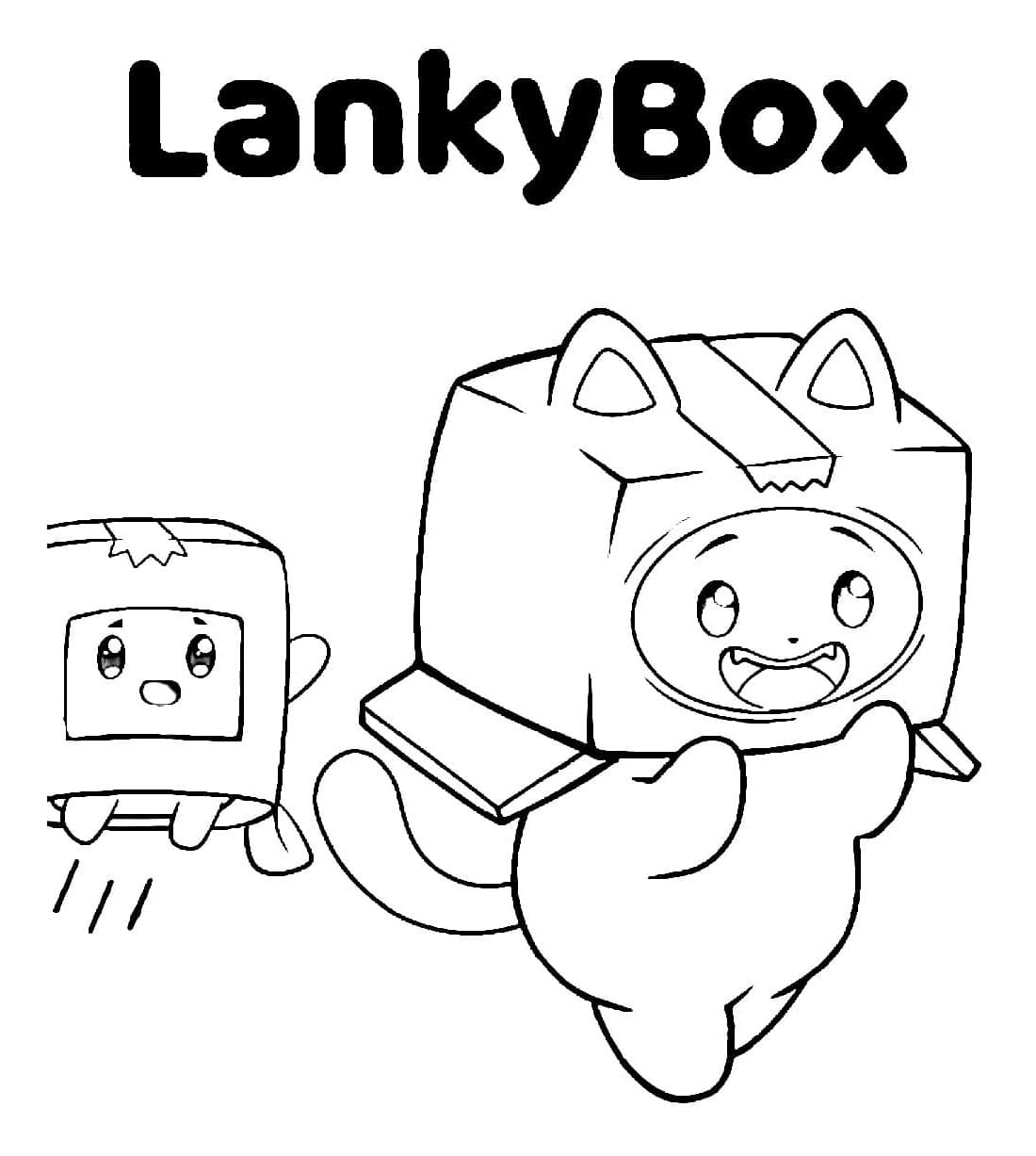 LankyBox Unleashed Fun and Laughter Coloring Page