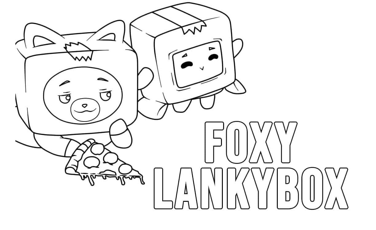 LankyBox Whimsical Wonders and Laughter Coloring Page