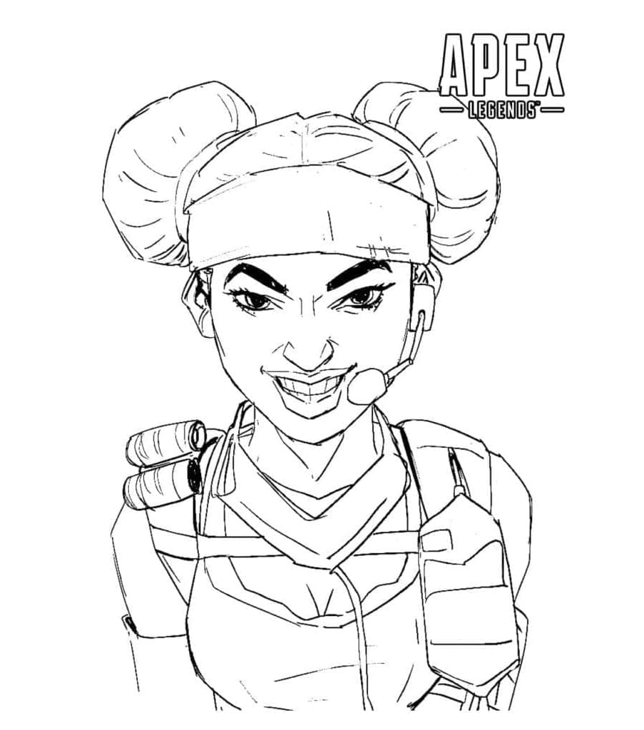 Lifeline in Apex Legends Free For kids Coloring Page