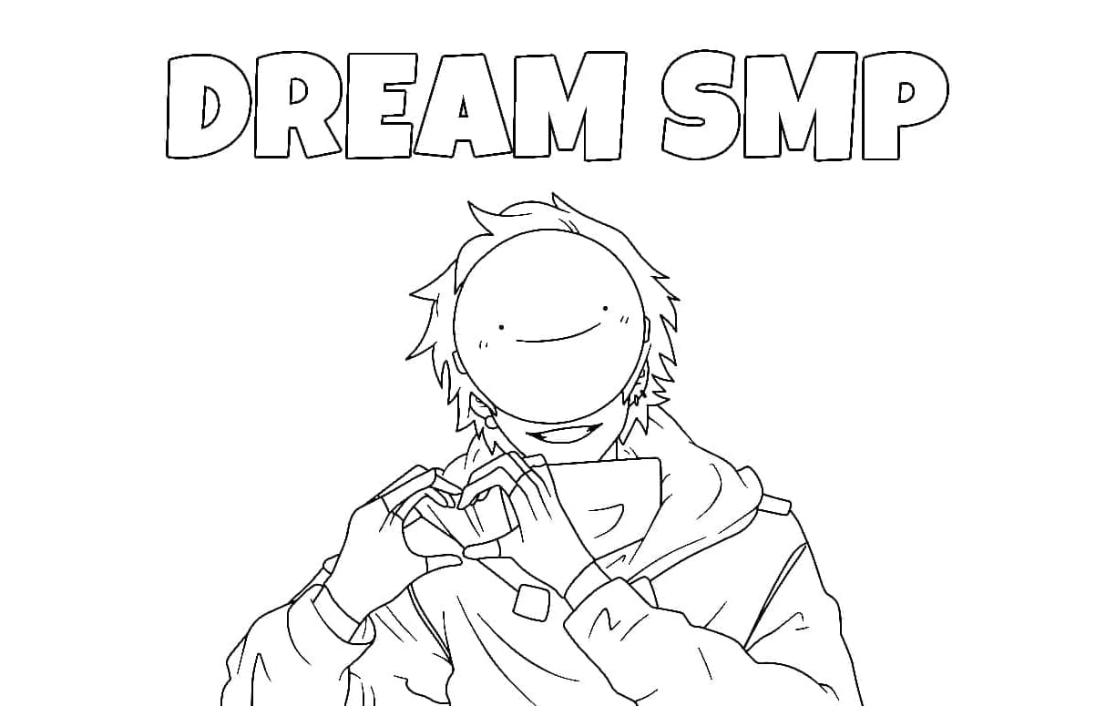 Dream SMP Coloring Pages