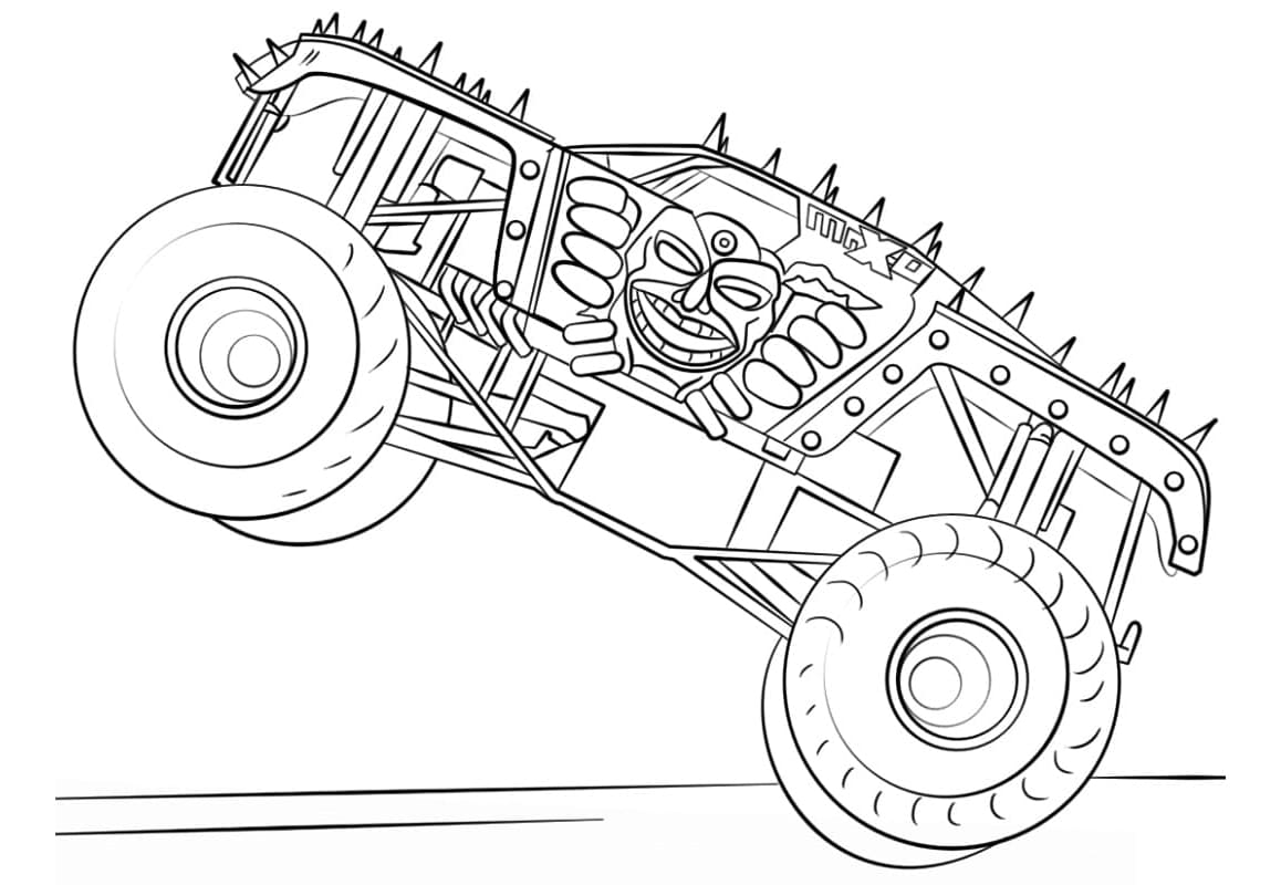 Max-D Monster Free Printable Coloring Page