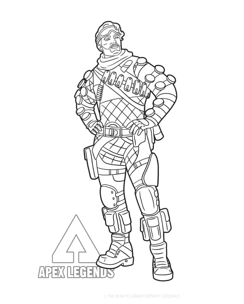 Mirage From Apex Legends Coloring Page