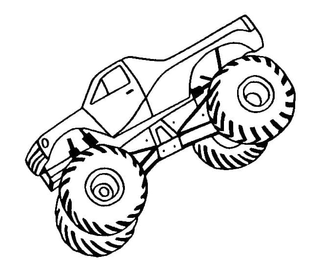 Monster Truck Free Image Coloring Page