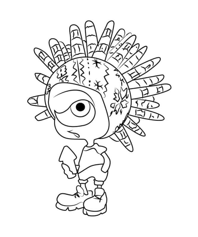 Morphoform Squid Coloring Page