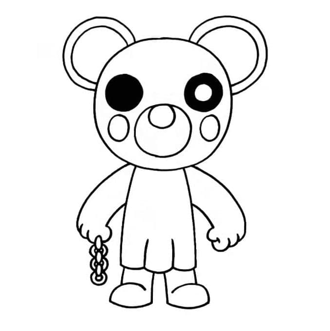 Mousy Costume in Piggy Roblox Coloring Page