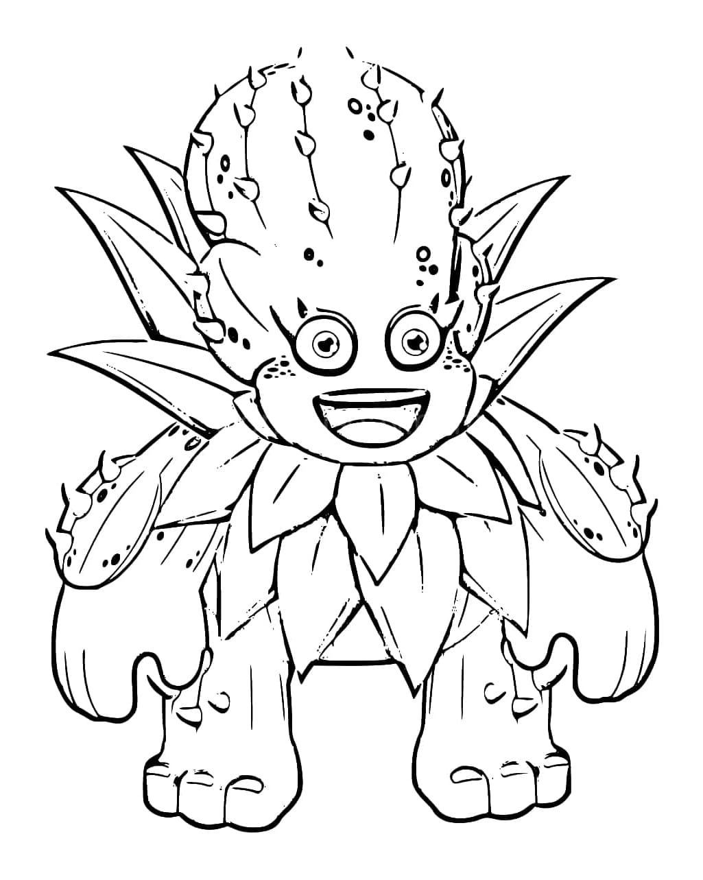 Mr Barrb from My Singing Monsters Coloring Page