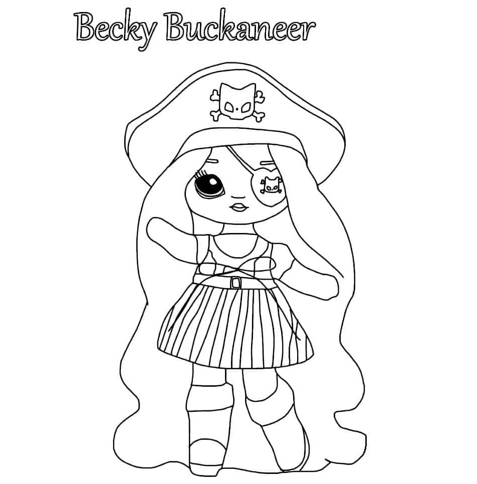 Na Na Na Surprise Swashbuckling Pirate Fun Coloring Page