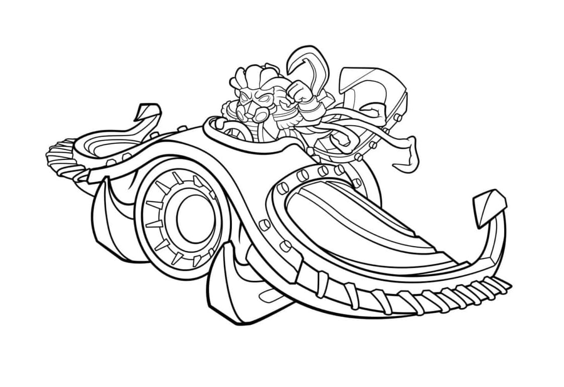 Nightfall Skylanders Free Printable Coloring Page