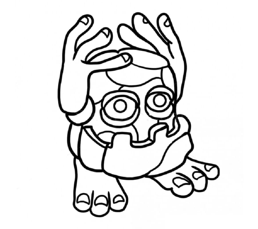 Noggin Shy from My Singing Monsters Coloring Page