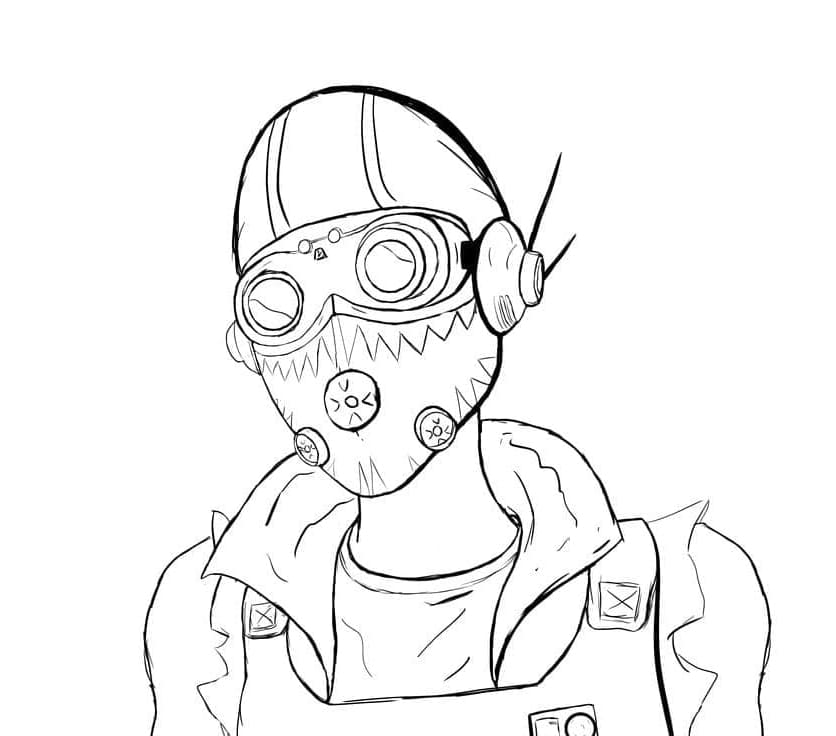 Octane Apex Legends Free Coloring Page