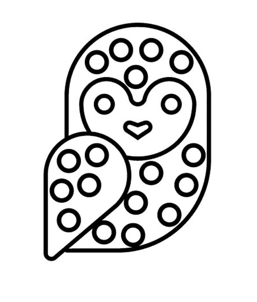 Owl Pop It Coloring Page