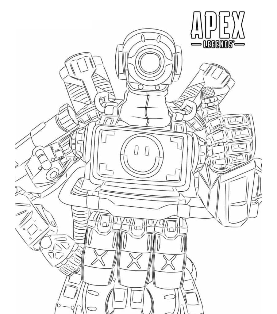 Pathfinder From Apex Legends Coloring Page