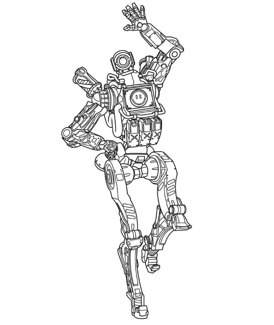 Pathfinder from Apex Legends Free Coloring Page