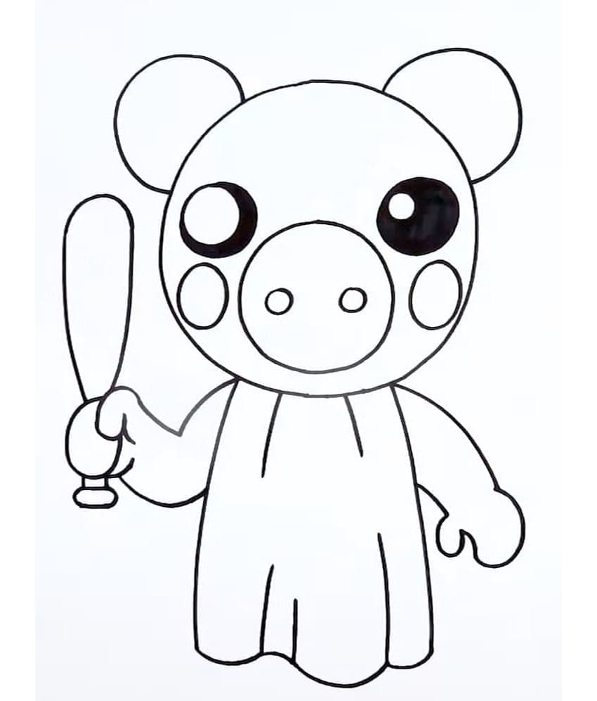 Piggy Roblox Coloring Pages