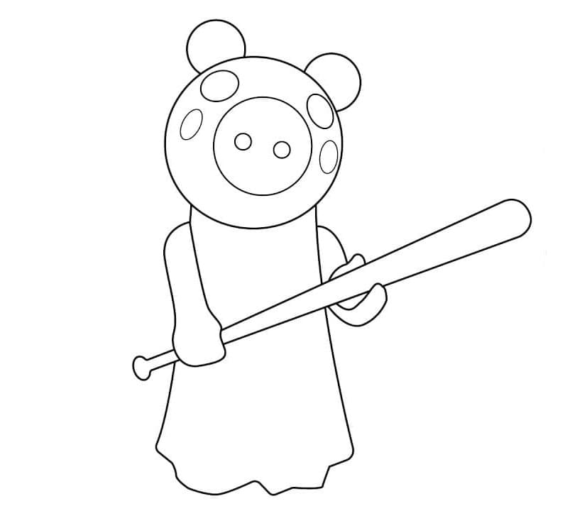 Piggy Printouts Coloring Page