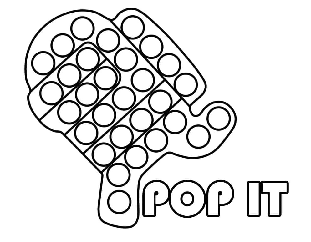 Pop It Coloring Pages