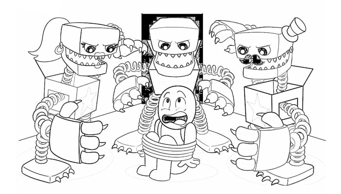 Printable Boxy Boo Freebies Coloring Page