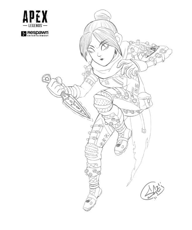 Printable For Kids Apex Legends Coloring Page