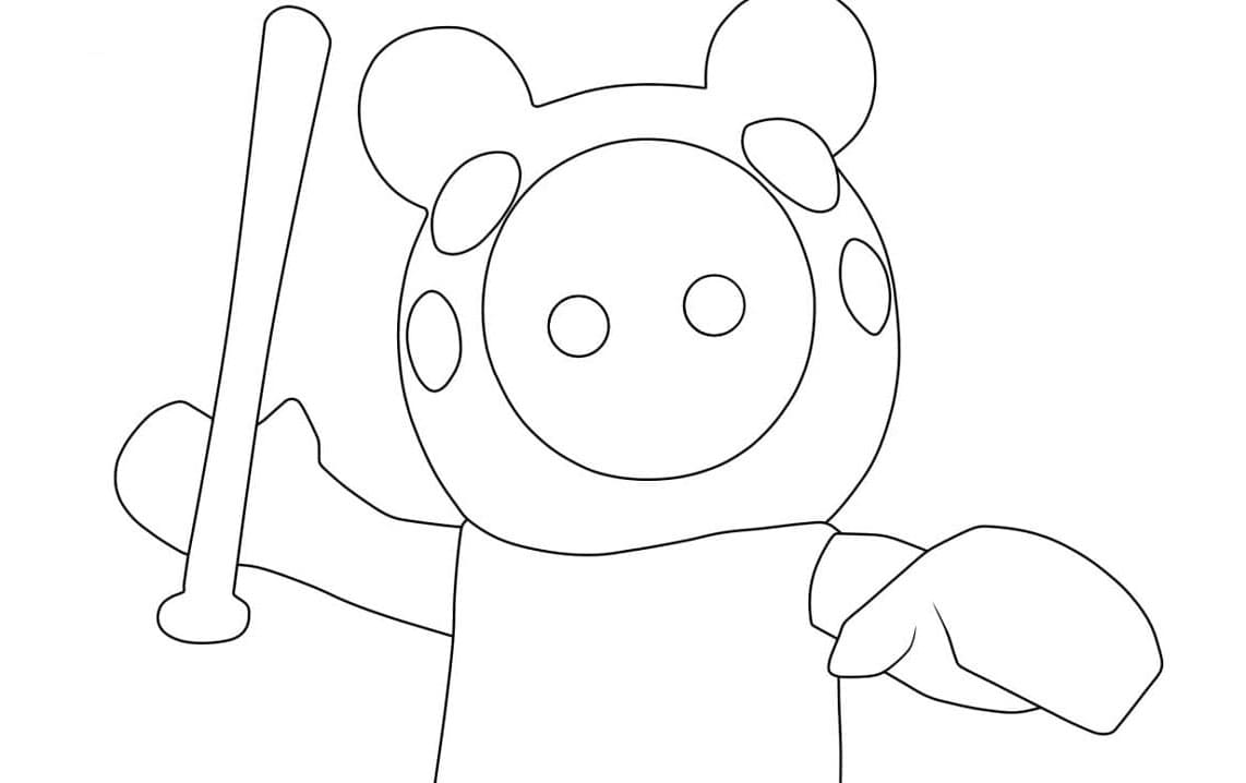 Printable Piggy Roblox Sheets Coloring Page