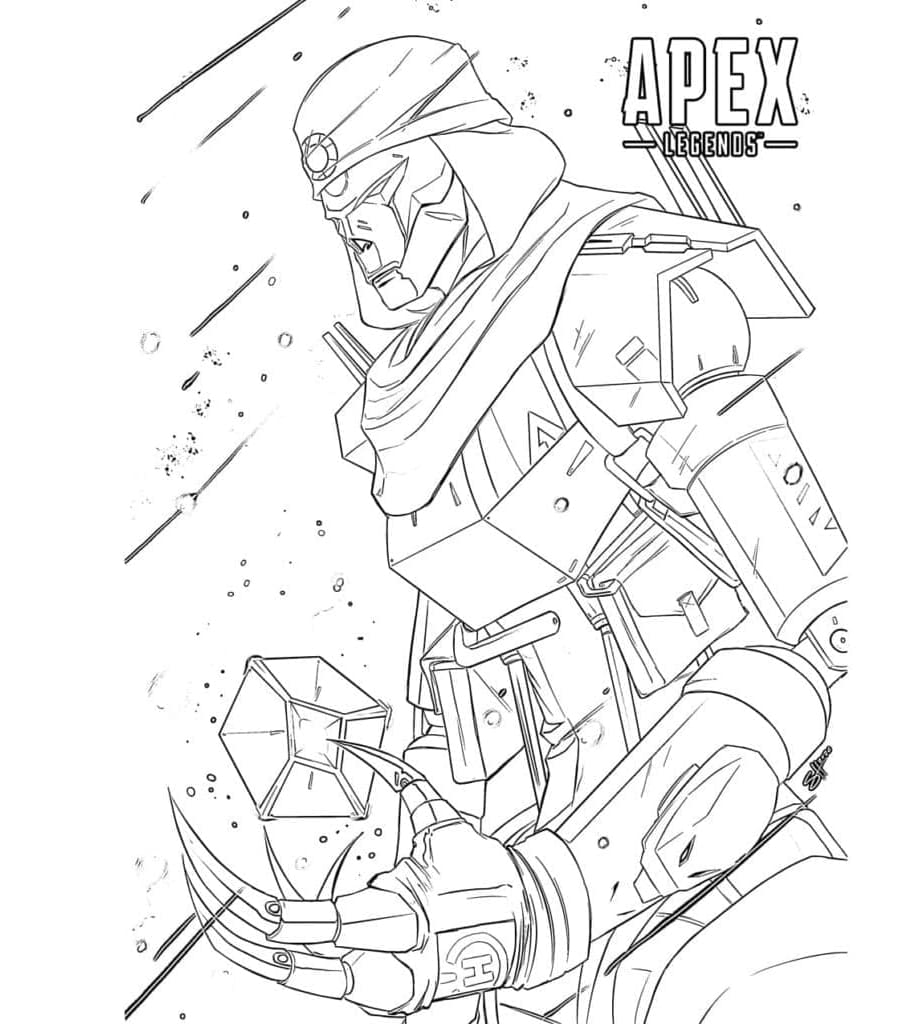 Revenant From Apex Legends Coloring Page