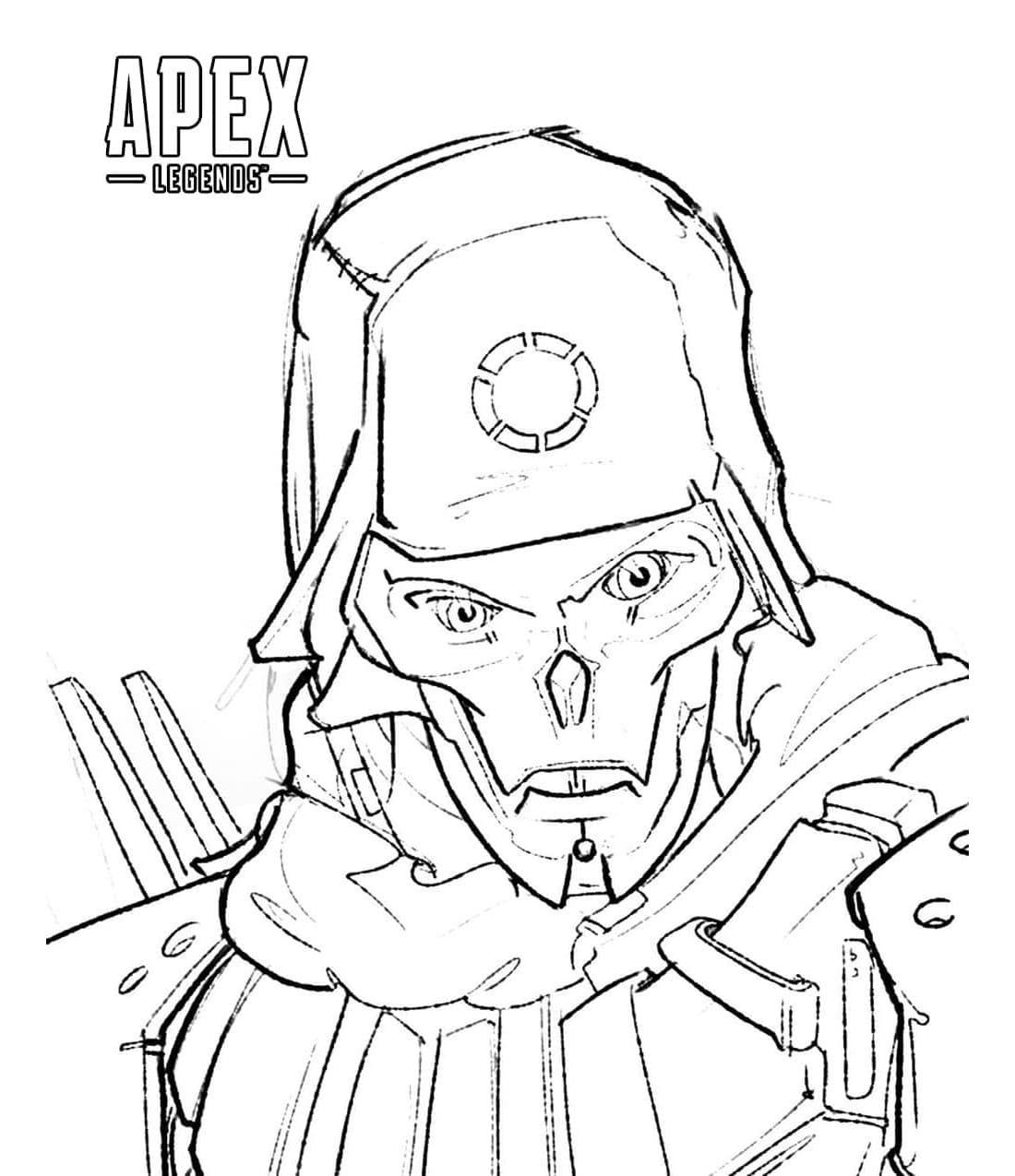 Revenant From Apex Legends Free Coloring Page