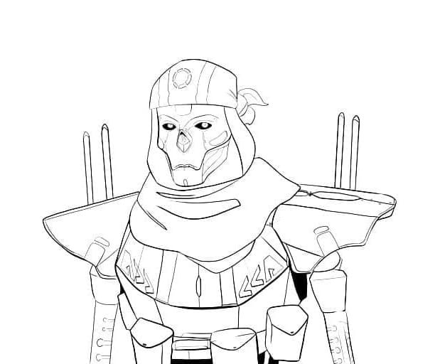 Revenant in Apex Legends Free Coloring Page