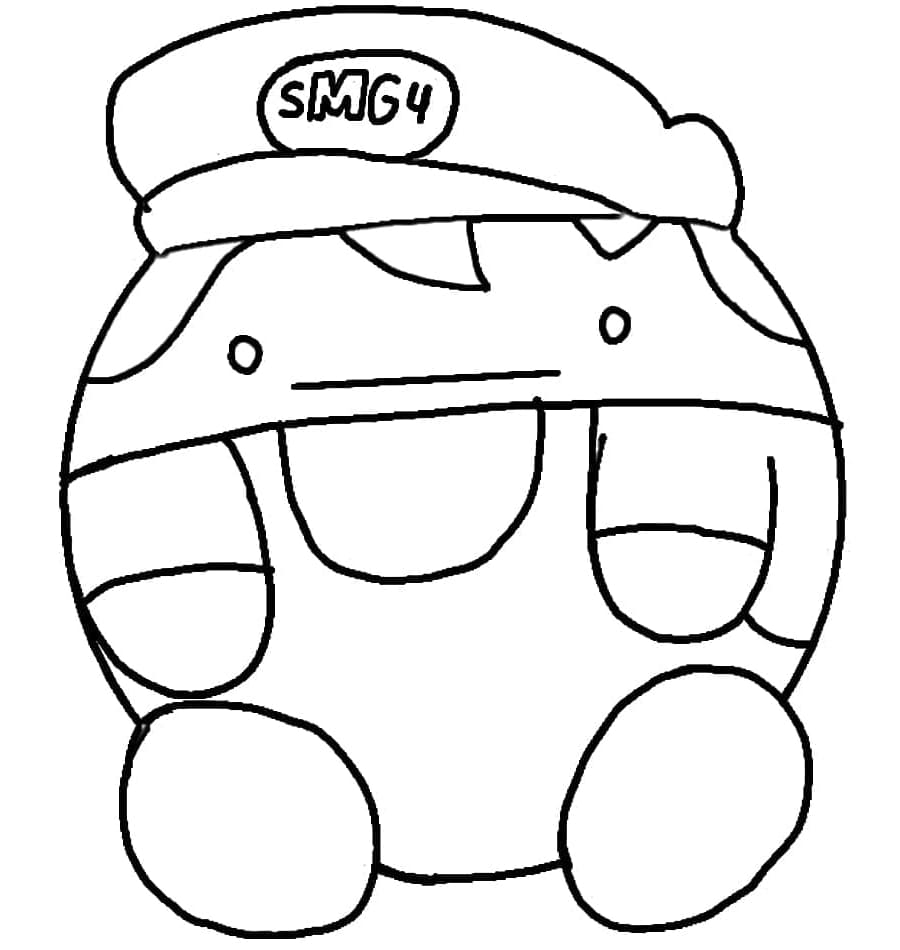 Ridiculous Beeg SMG4 Coloring Page