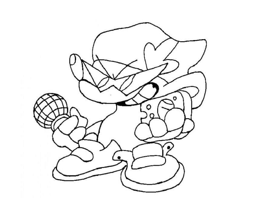 Ritz The Rat Friday Night Funkin Rodent Rhythms Coloring Page