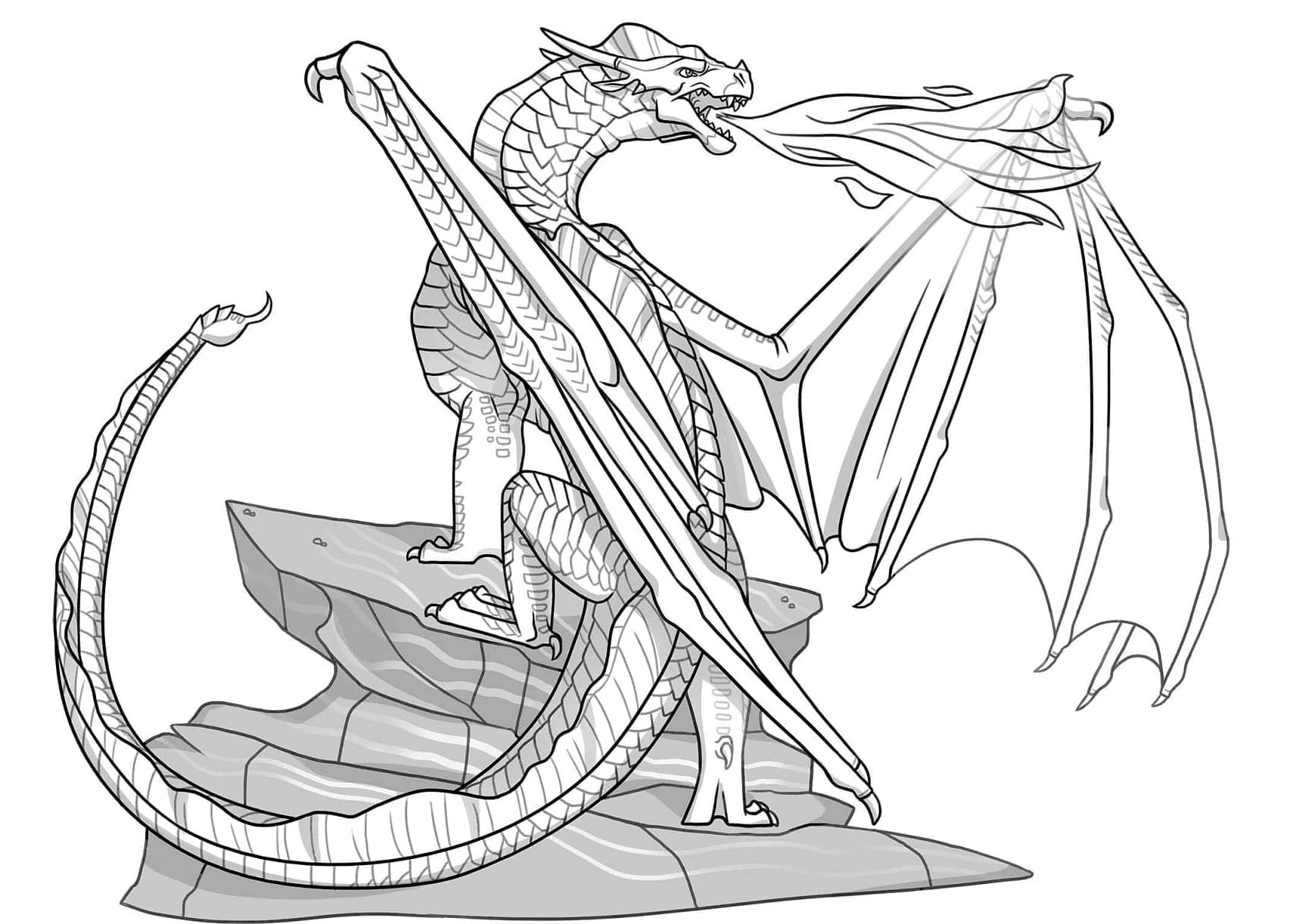 Sandy Blaze Wings of Fire Coloring Page