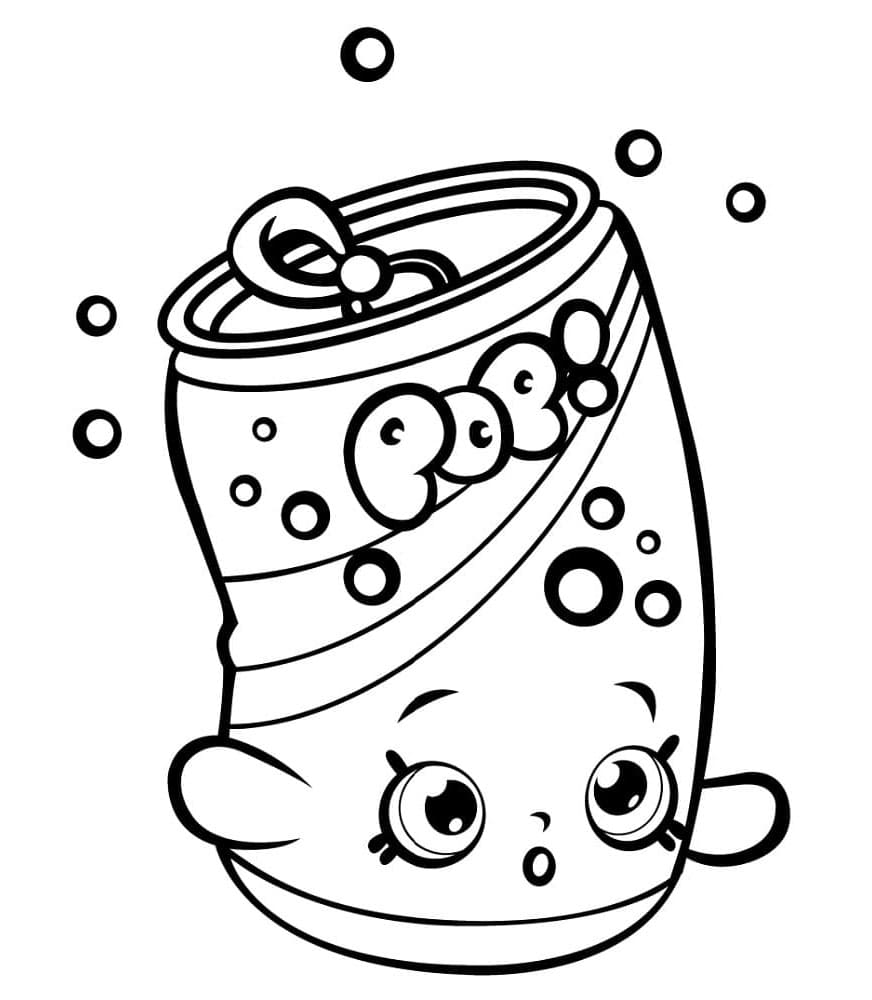 Shopkins Fizzy Fun and Refreshing Adventures Coloring Page