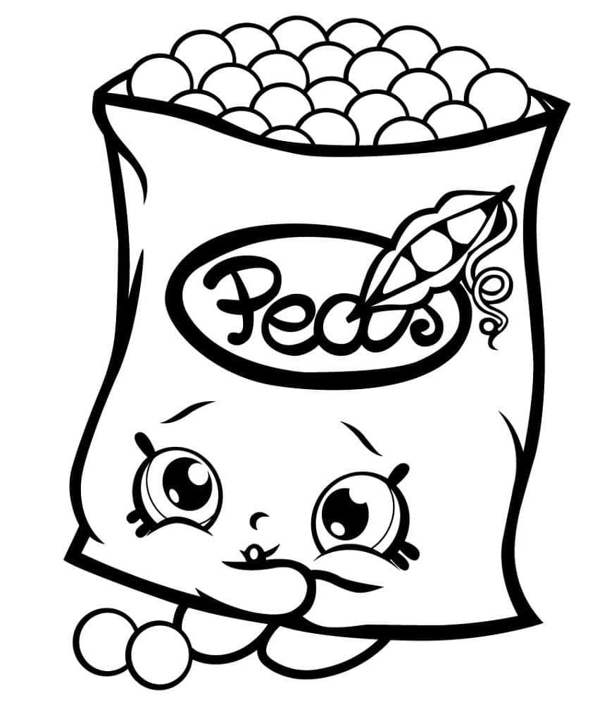 Shopkins Frosty Fun and Cool Adventures Coloring Page