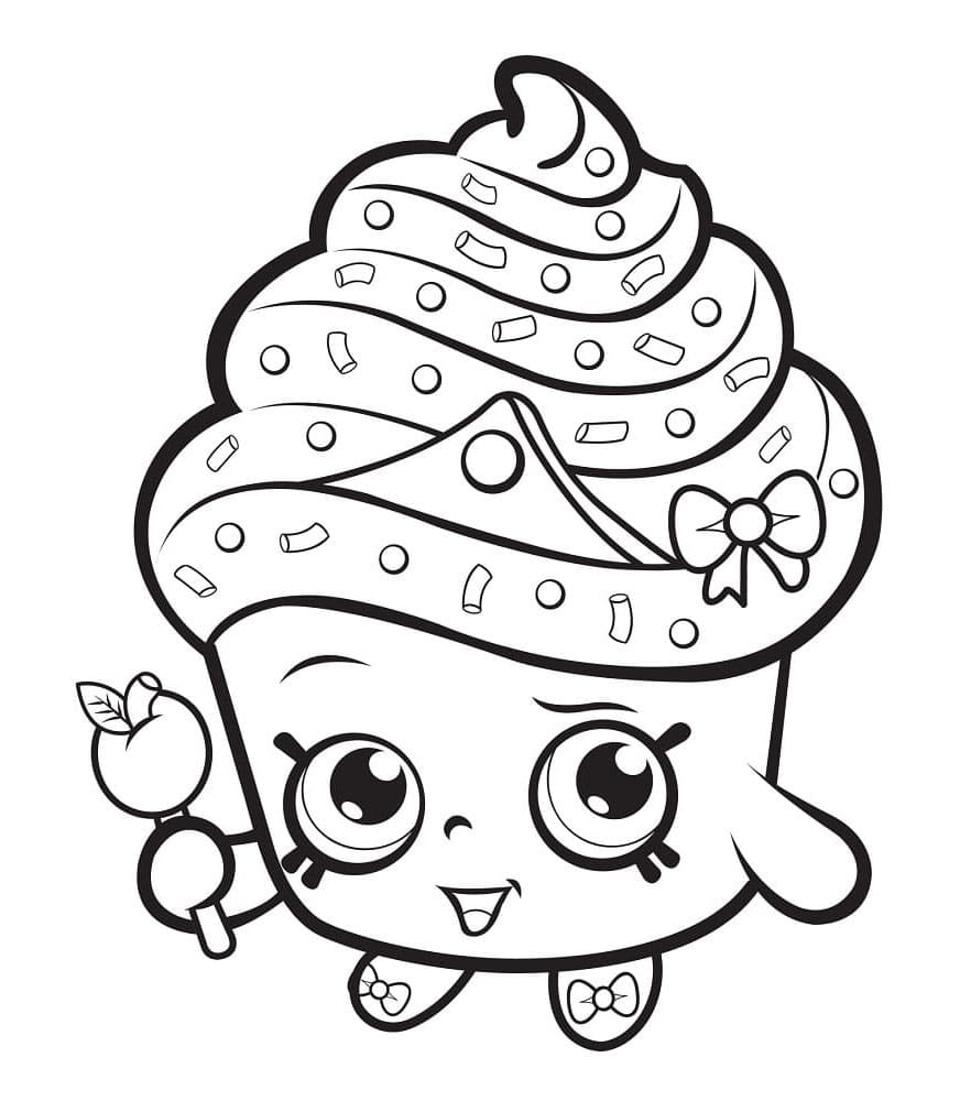 Shopkins Queen of Bakery Bliss Coloring Page