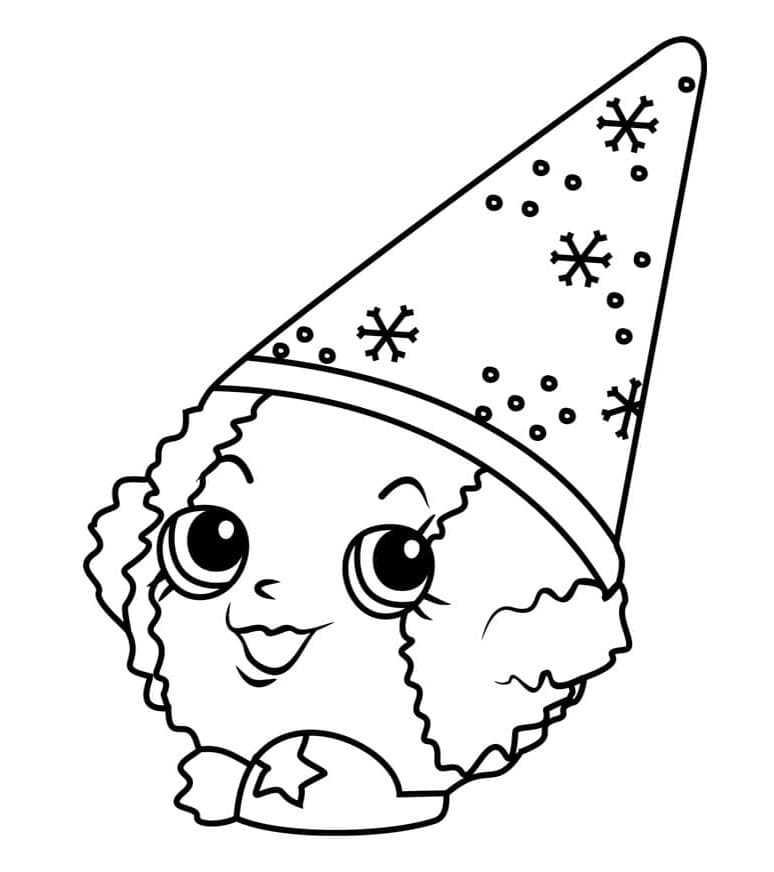 Shopkins Snow Winter Wonderland Coloring Page