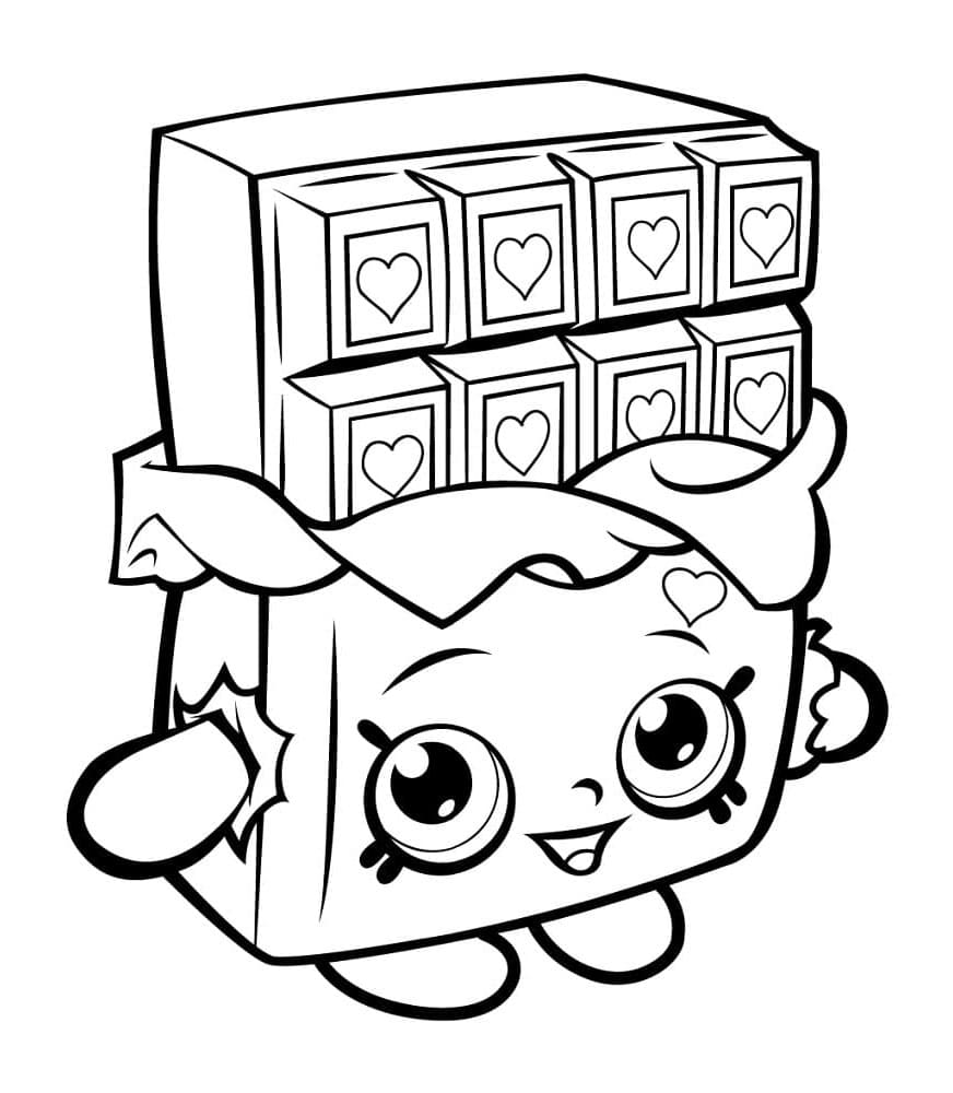 Shopkins Sweet Treats Adventures Coloring Page