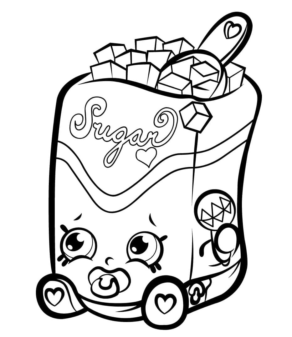 Shopkins Sweetness Overload Coloring Page