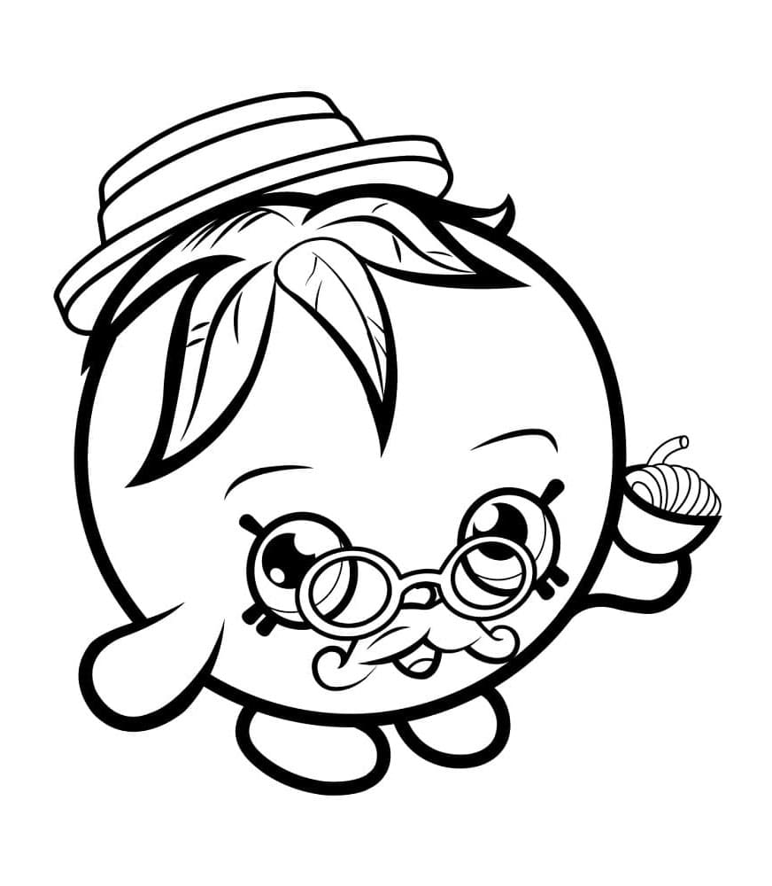 Shopkins Tomato tastic Tales Coloring Page