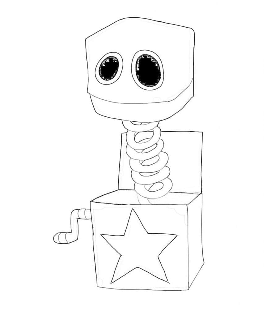 Simple Boxy Coloring Page