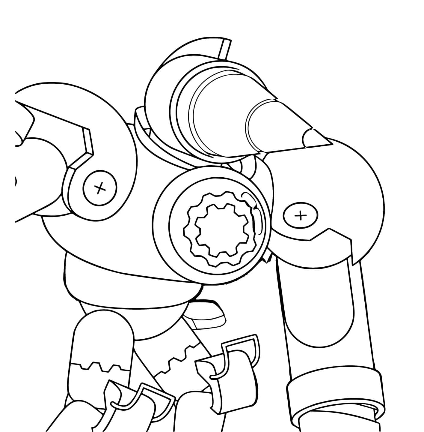 Skibidi Toilet Free Titan Drill Man Coloring Page