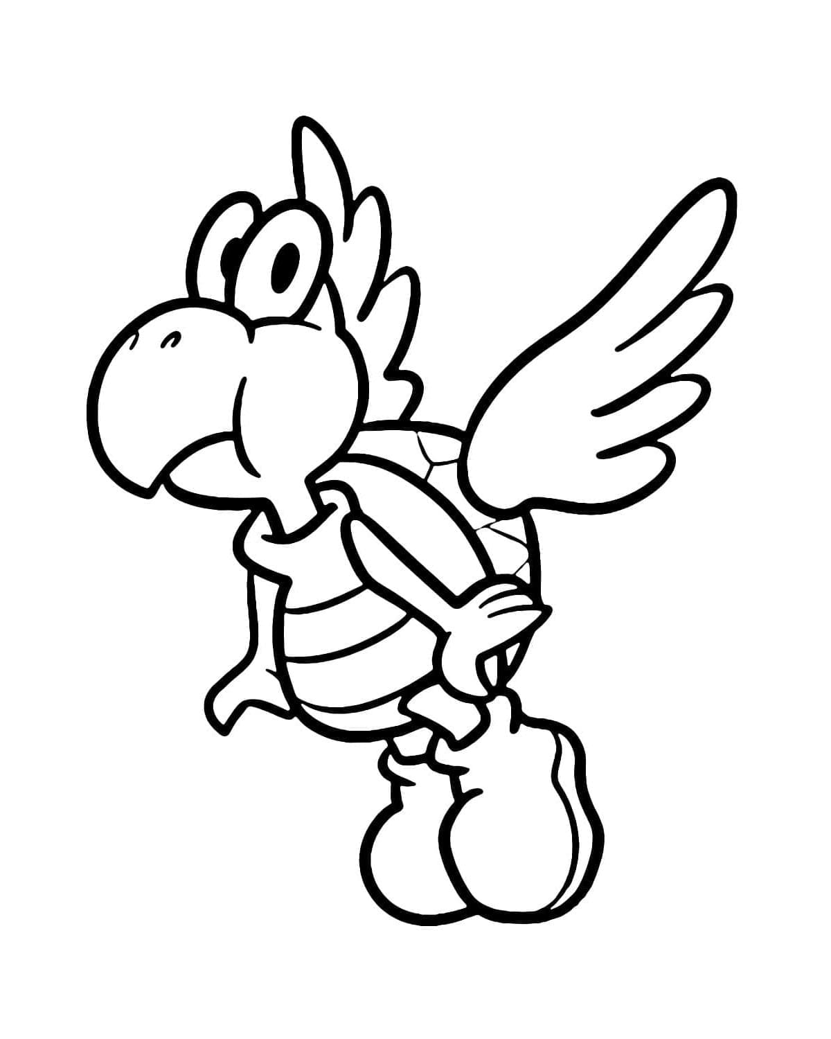 Skyborne Koopa Coloring Page