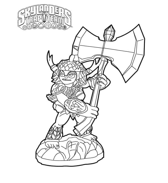 Skylanders Bushwhack Free For Kids Coloring Page