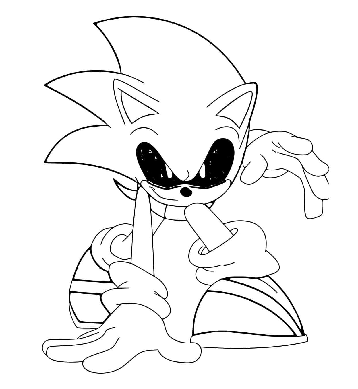 Sonic Exe Awakening Coloring Page