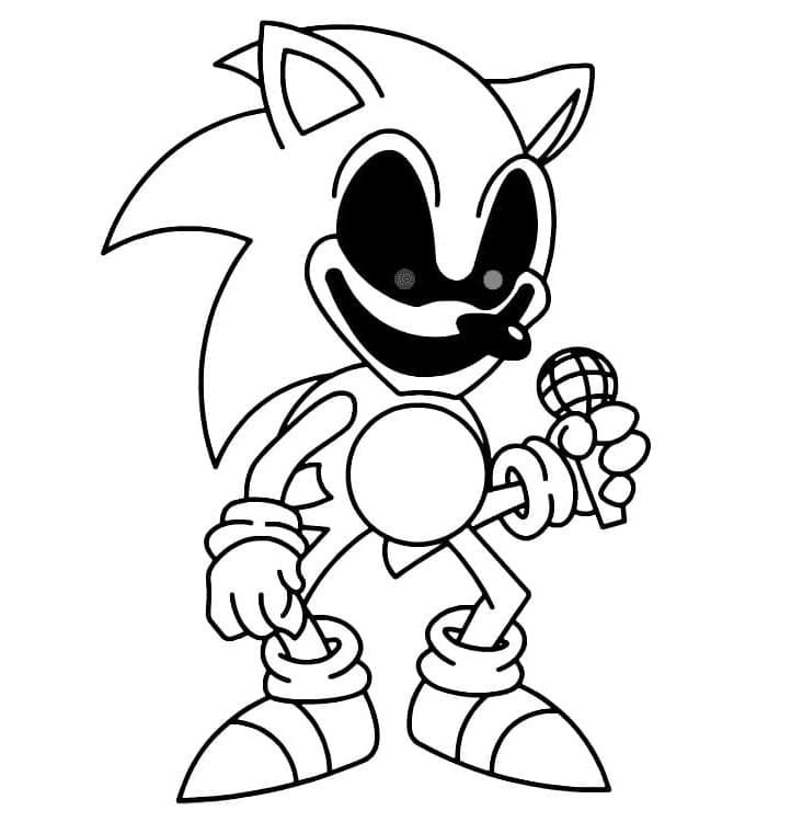 Sonic Exe Fact Sheet Coloring Page