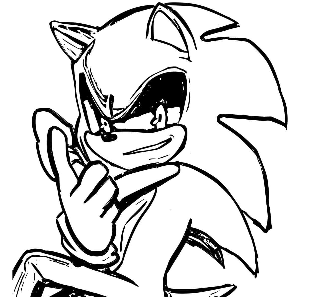 Sonic Exe Shadow Chronicles Coloring Page